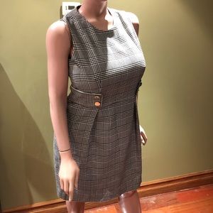 Anne Klein Plaid black & white woman size 14 dress